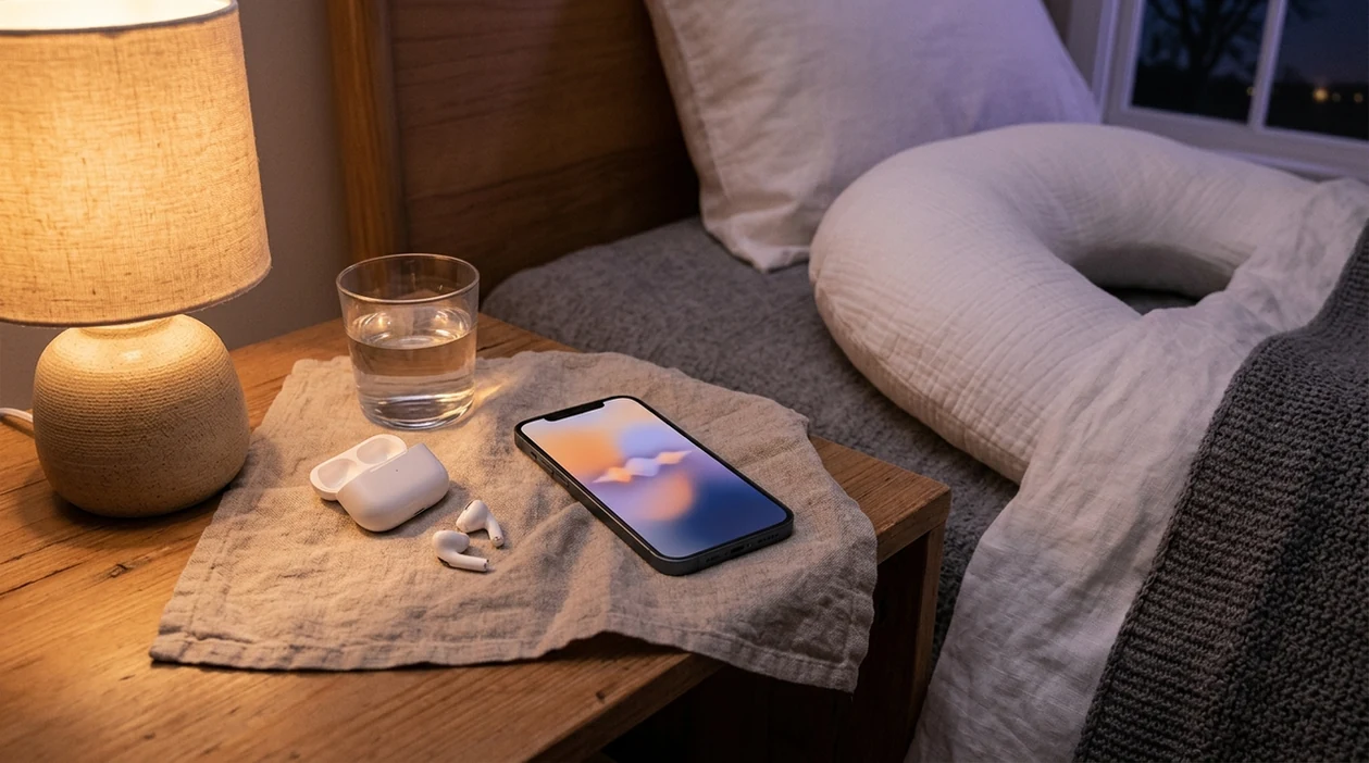 free pregnancy meditation bedside