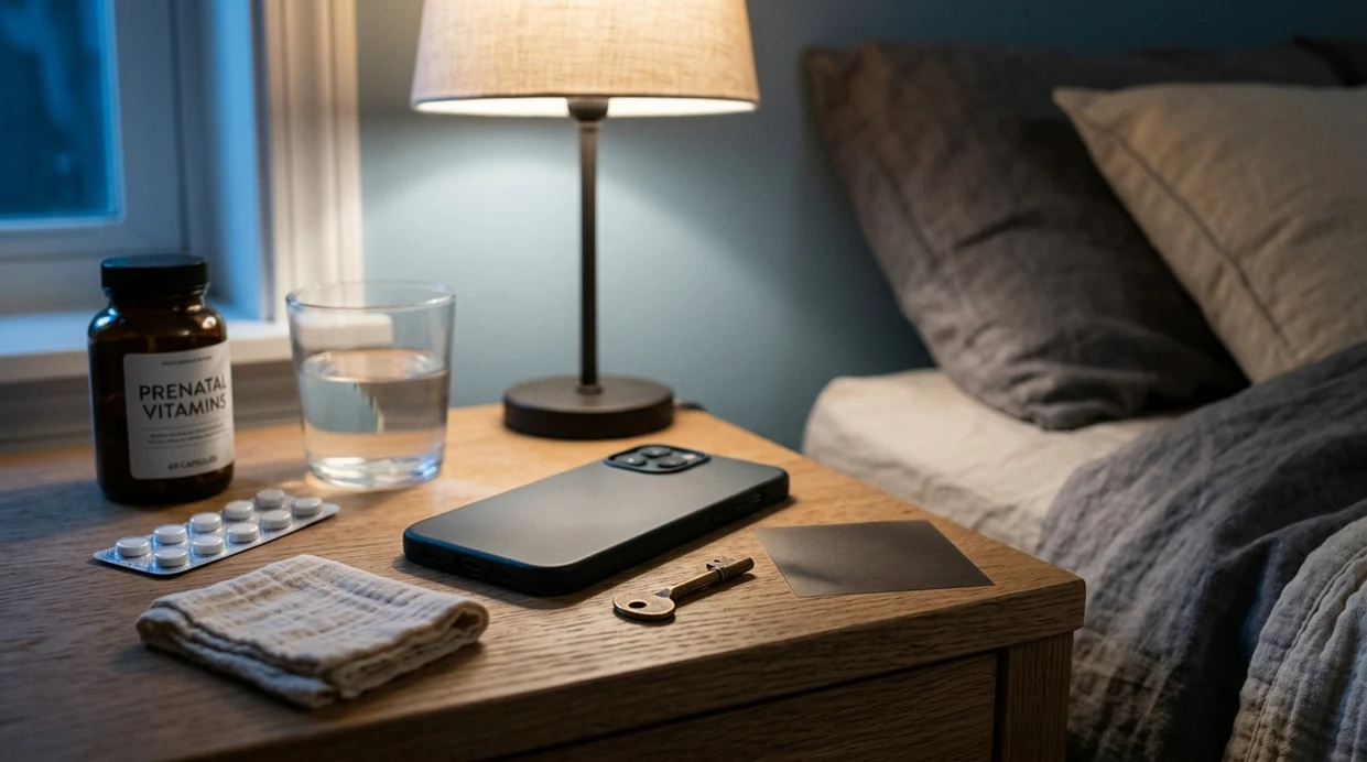 pregnancy app privacy nightstand