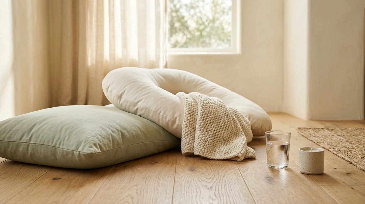 safe pregnancy meditation setup